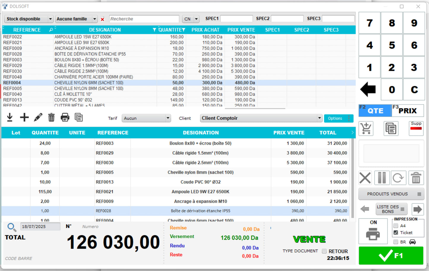 Dolisoft PRO – Logiciel de Gestion Commerciale Algérien (Licence à vie) (Copie)