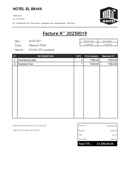 برنامج تسيير الفنادق