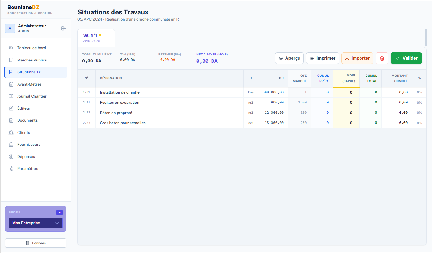 Gtestion des situation btp
