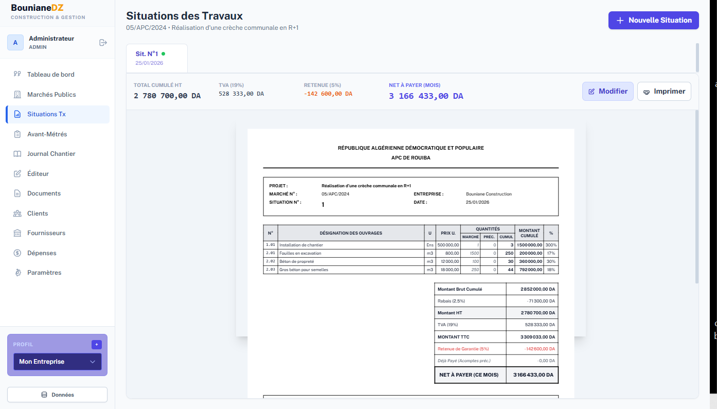 Gtestion des situation btp