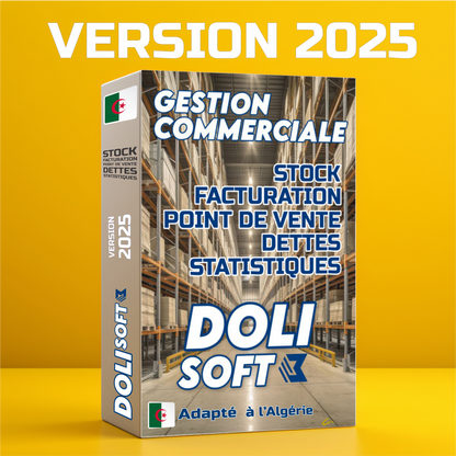 Dolisoft PRO – Logiciel de Gestion Commerciale Algérien (Licence à vie) (Copie)