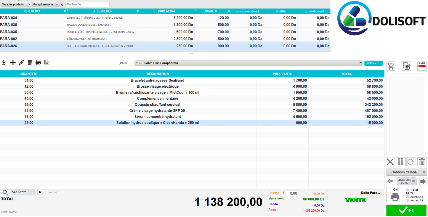 2025 Dolisoft parapharmacie