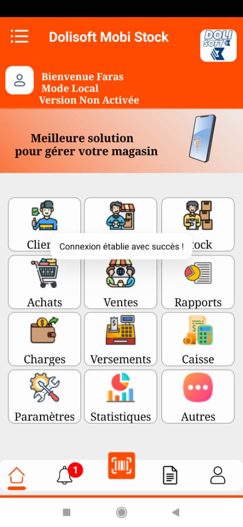 Dolisoft PRO – أقوى برنامج لمؤسستك أو متجرك PROMO version mobile
