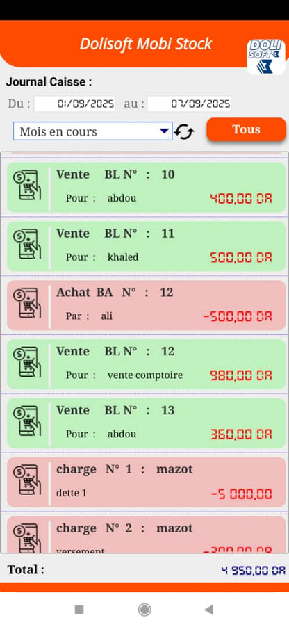 Dolisoft PRO – أقوى برنامج لمؤسستك أو متجرك PROMO version mobile