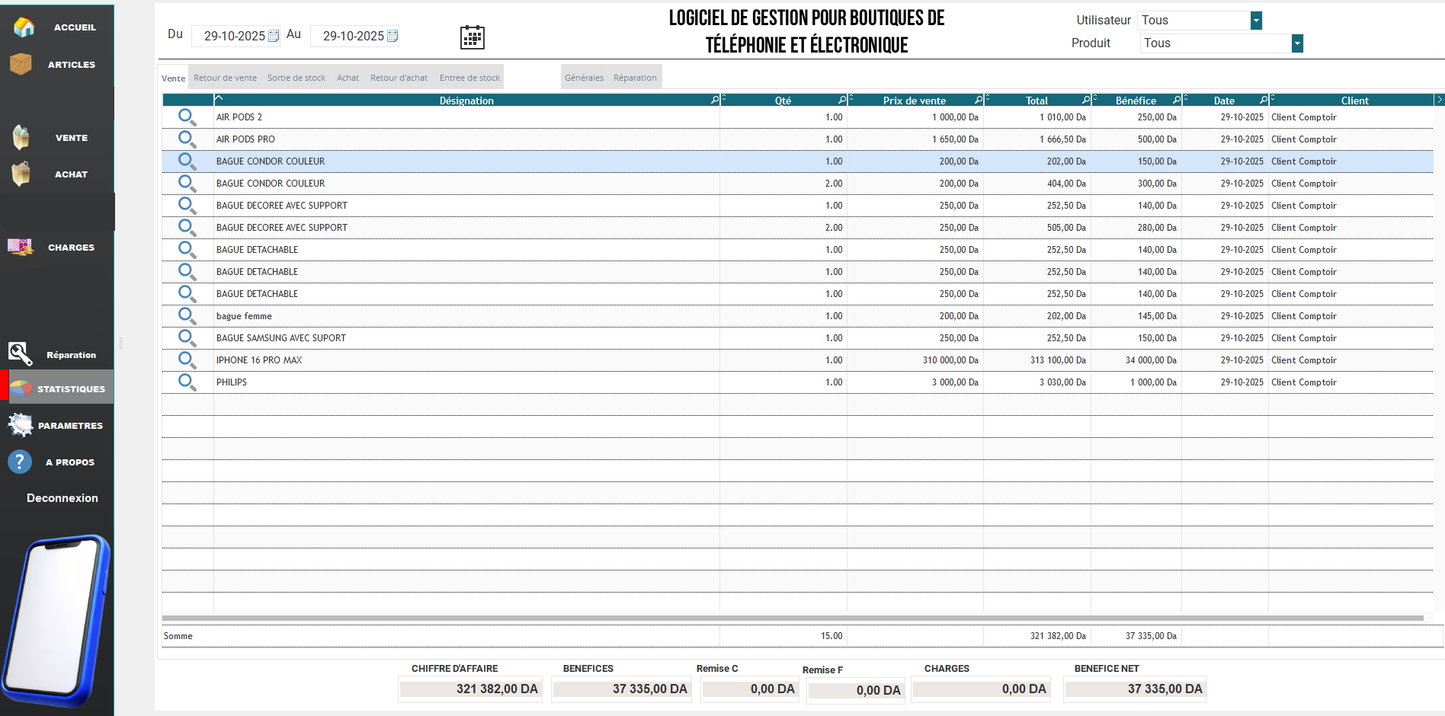 PROMO Dolisoft Logiciel de gestion pour boutiques de téléphonie et électronique